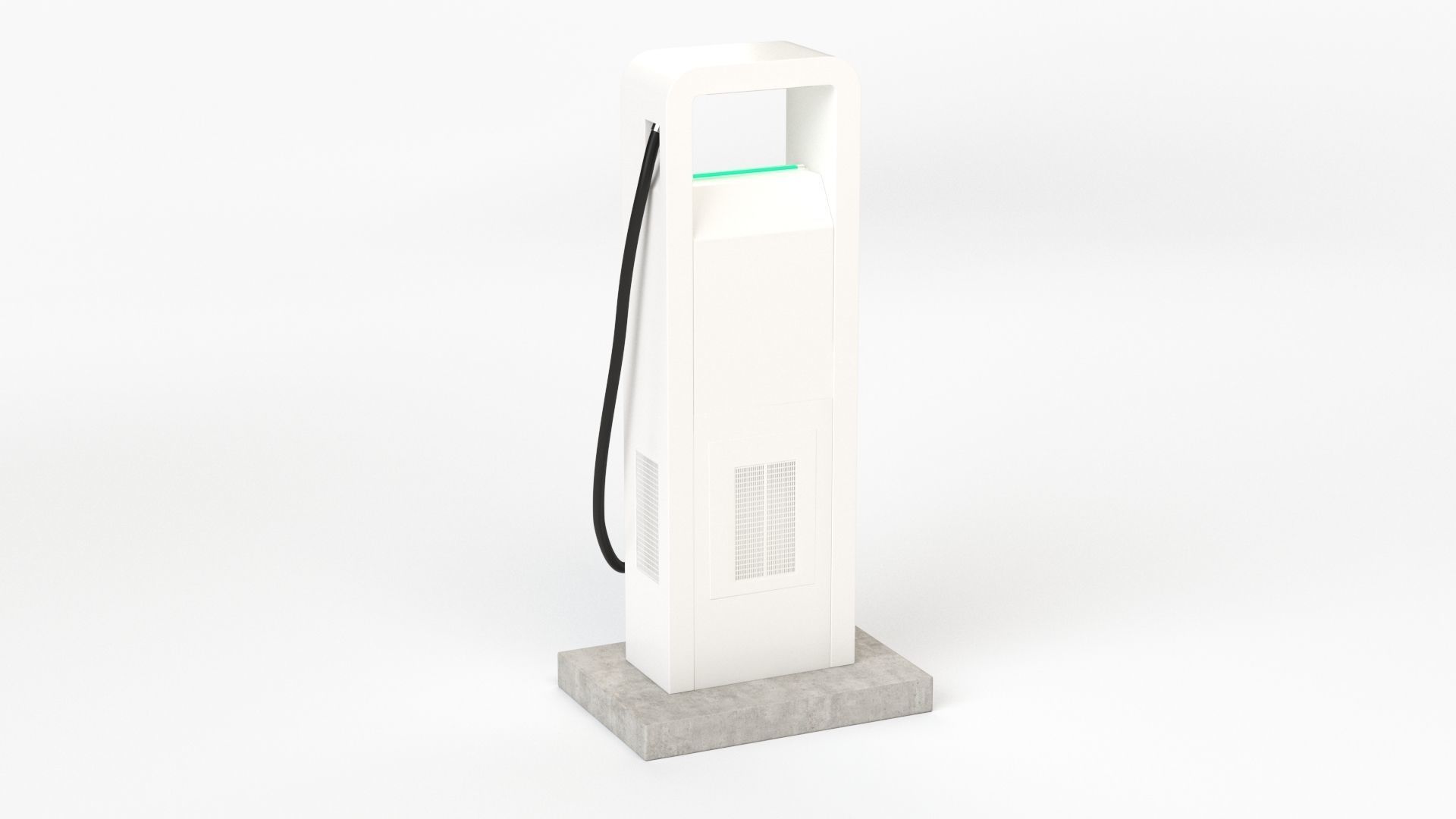 Electric Vehicle Charging Station Electrify America Part 1 3D model_26