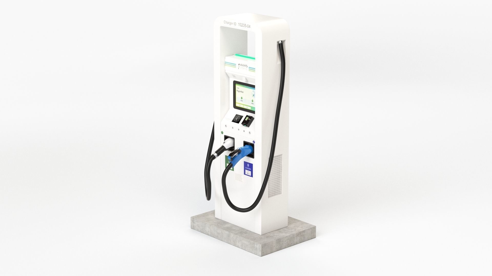 Electric Vehicle Charging Station Electrify America Part 1 3D model_30