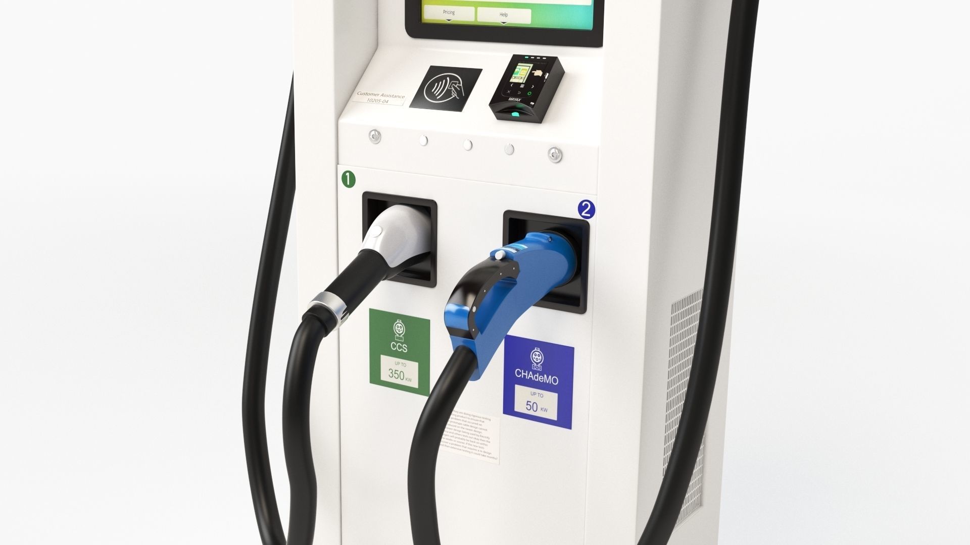 Electric Vehicle Charging Station Electrify America Part 1 3D model_2