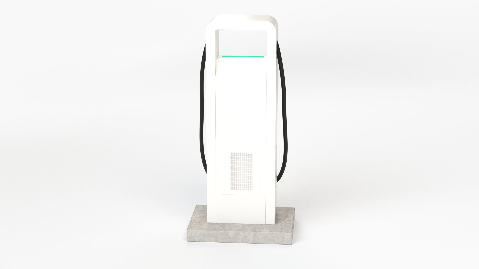 Electric Vehicle Charging Station Electrify America Part 1 3D model_25