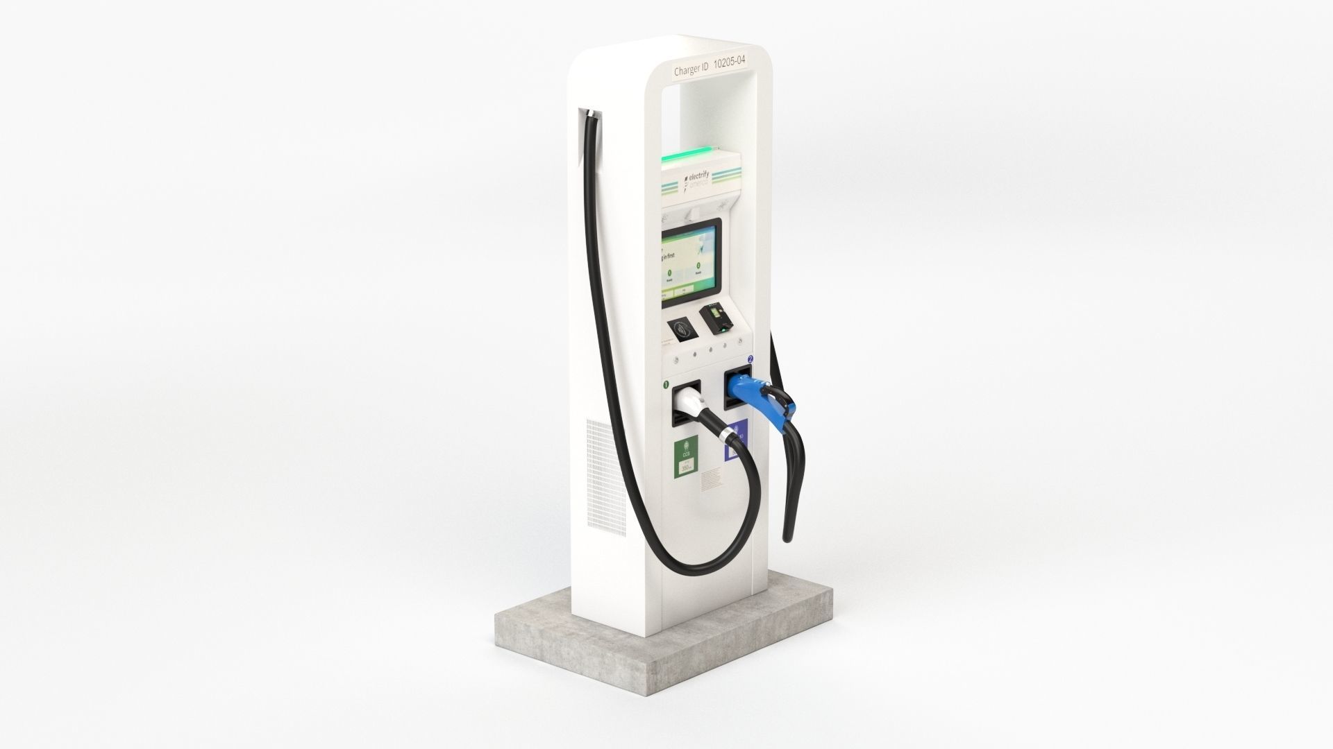 Electric Vehicle Charging Station Electrify America Part 1 3D model_20