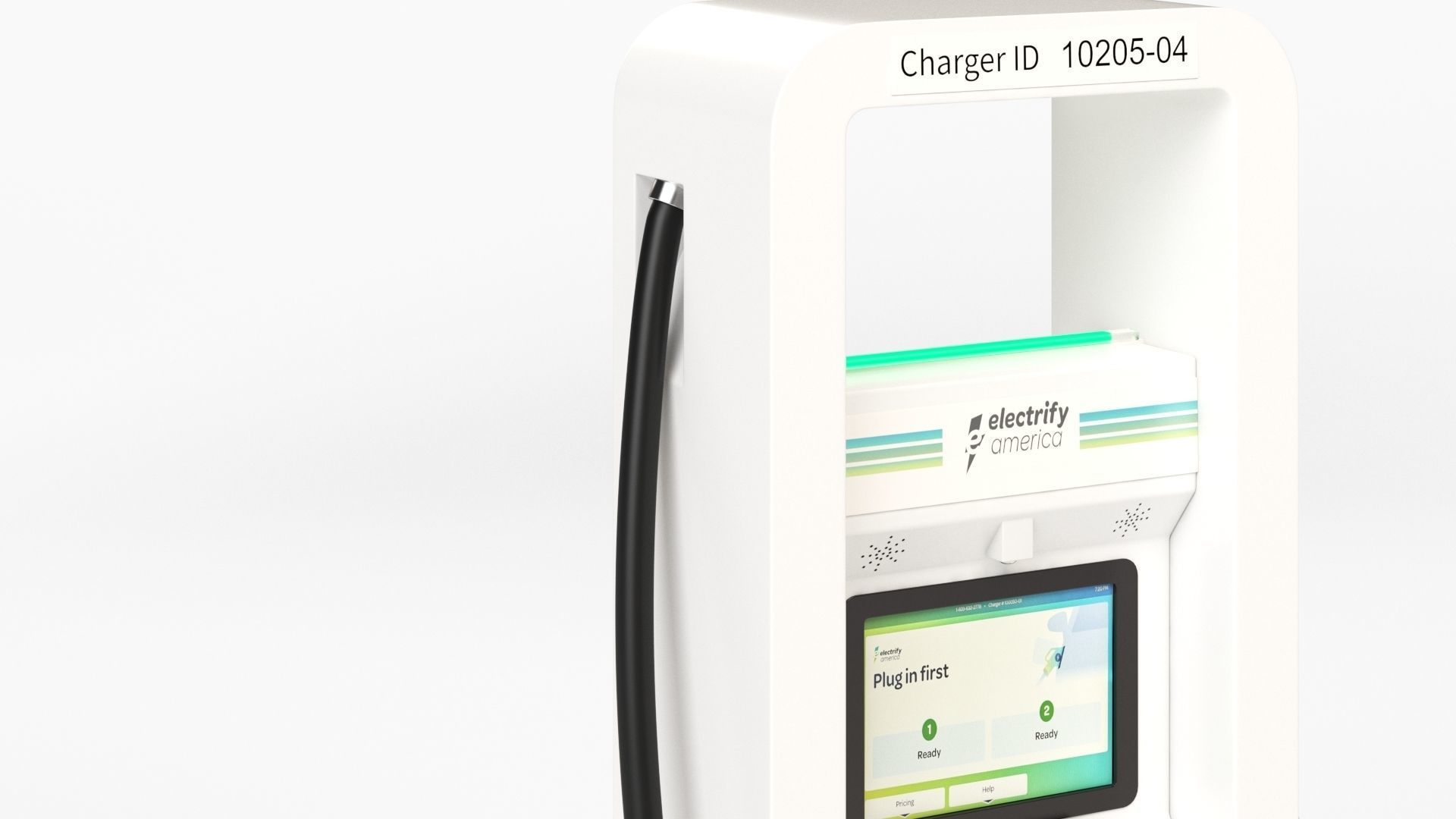 Electric Vehicle Charging Station Electrify America Part 1 3D model_15