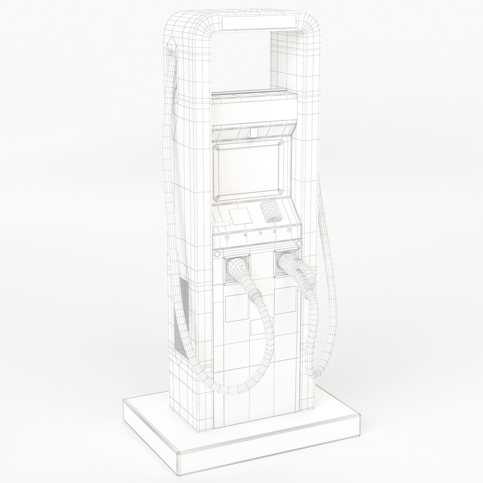 Electric Vehicle Charging Station Electrify America Part 1 3D model_1