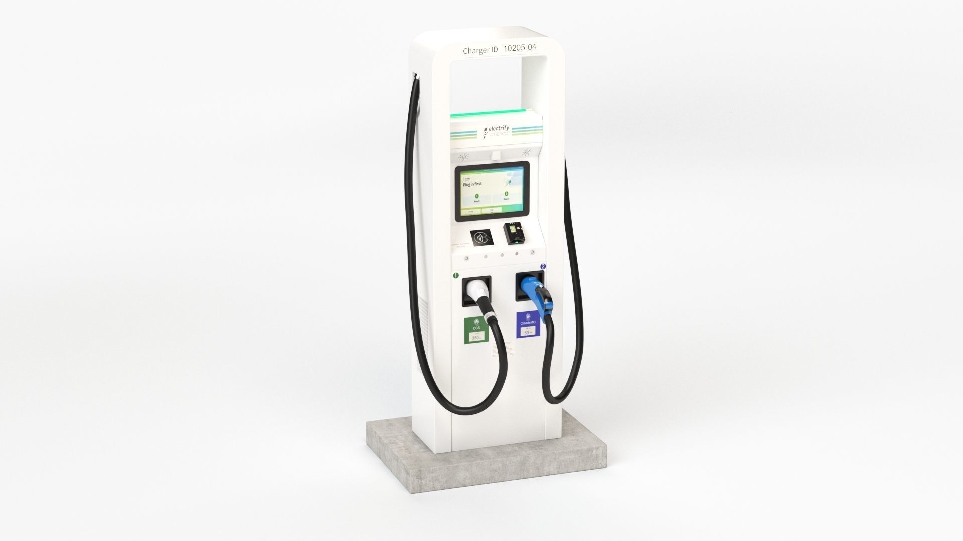 Electric Vehicle Charging Station Electrify America Part 1 3D model_17