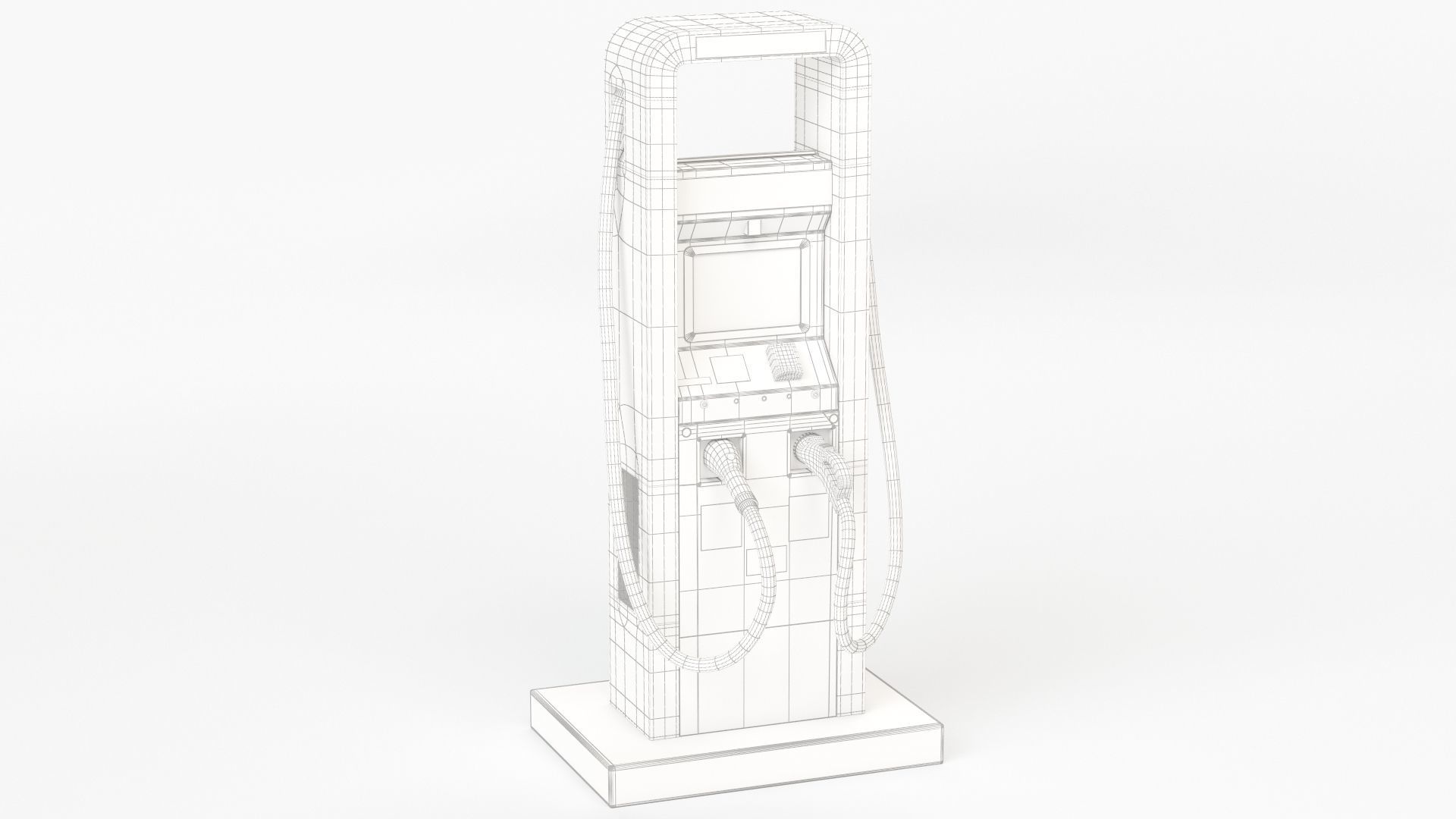 Electric Vehicle Charging Station Electrify America Part 1 3D model_7