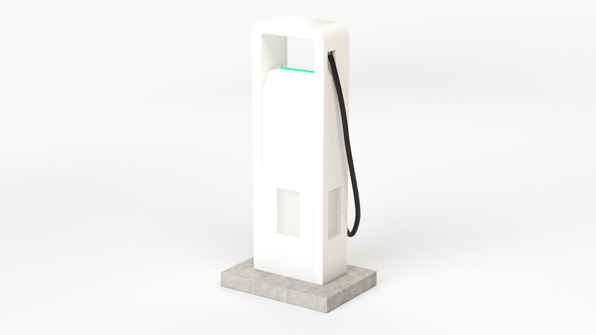 Electric Vehicle Charging Station Electrify America Part 1 3D model_24