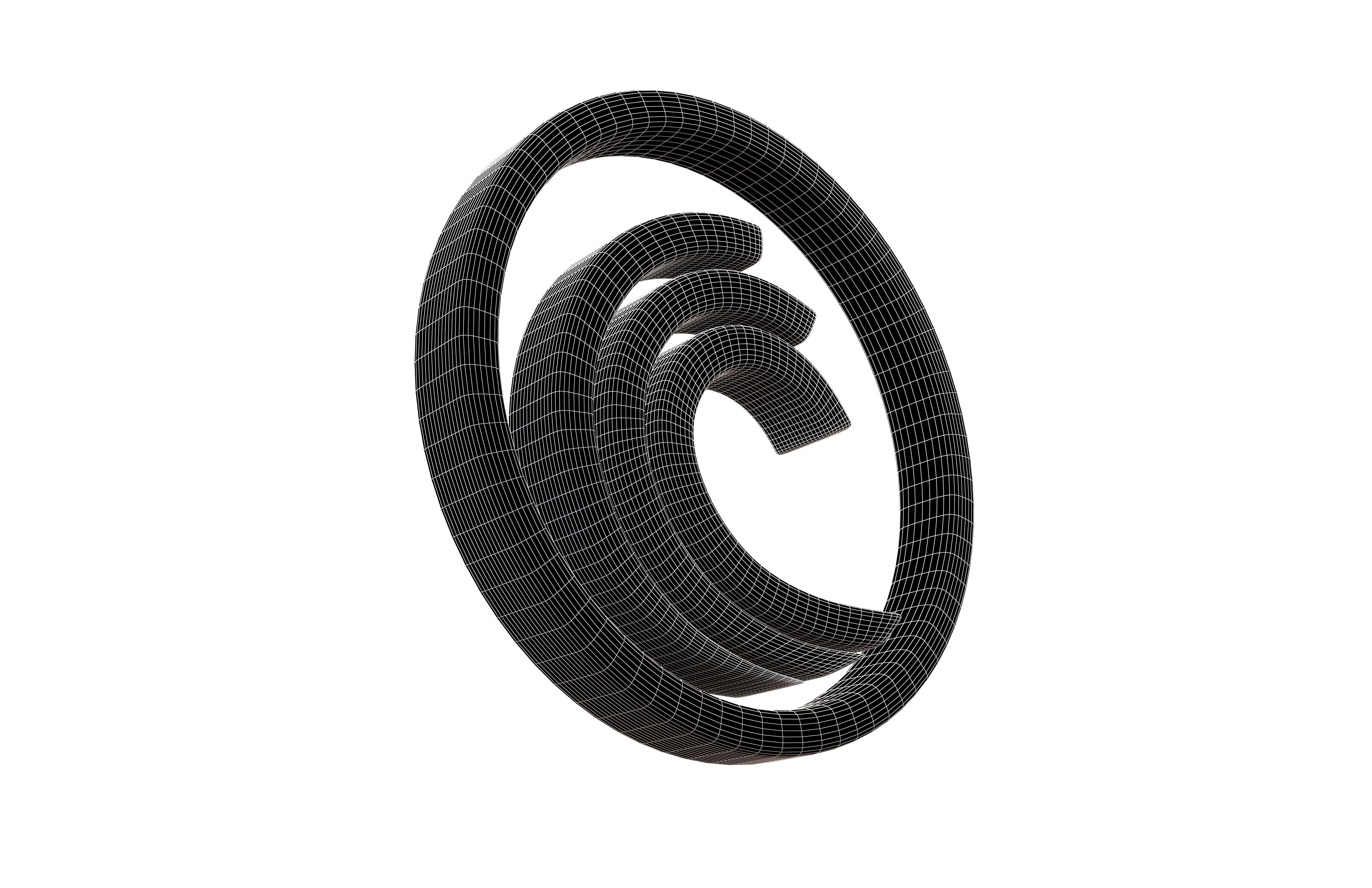 BitTorrent Coin v1 001 Low-poly 3D model_7