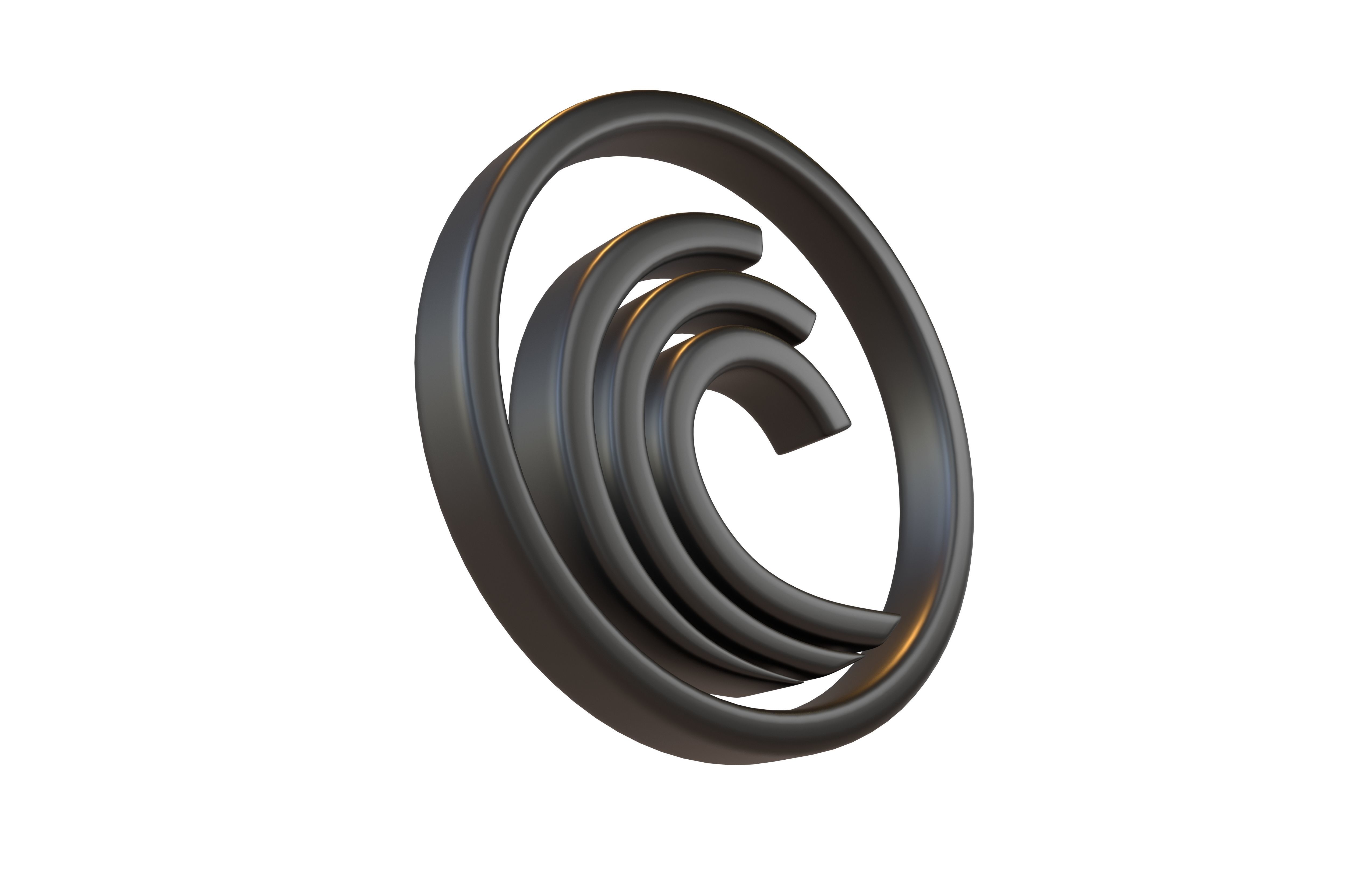 BitTorrent Coin v1 001 Low-poly 3D model_3