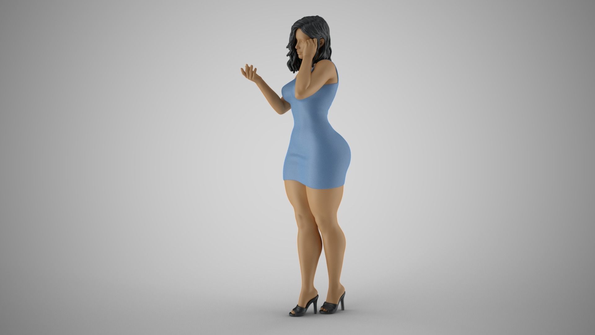 Woman Wants Peace 3D print model_4