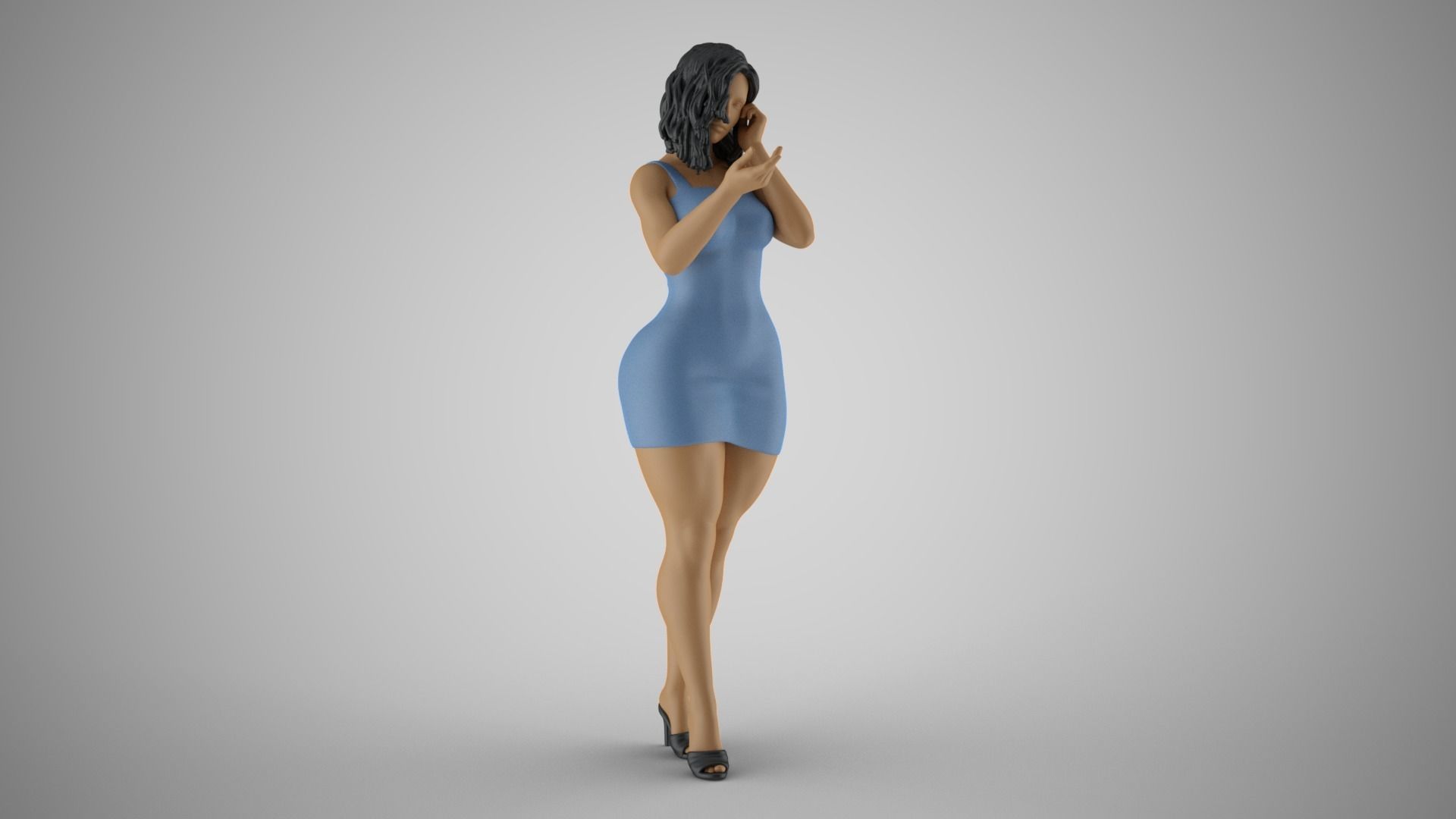 Woman Wants Peace 3D print model_10