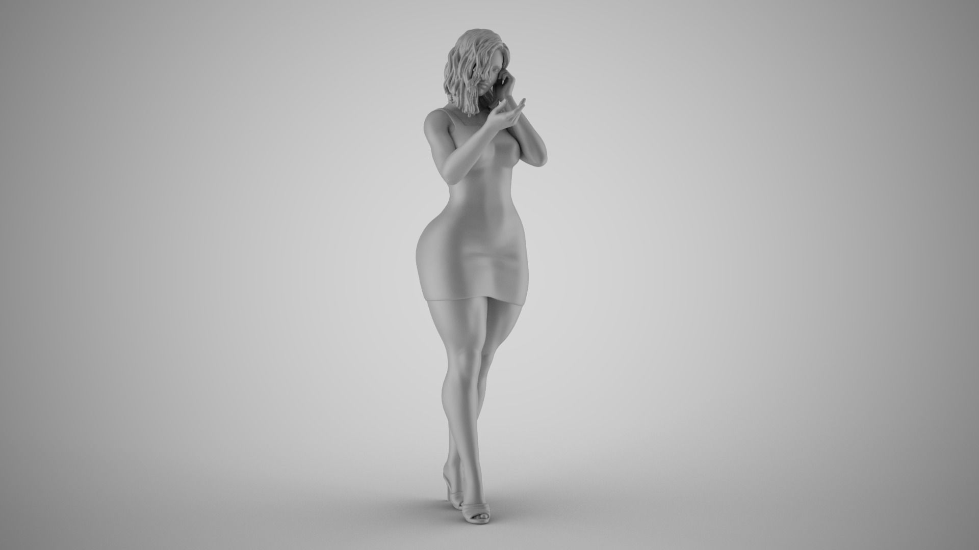 Woman Wants Peace 3D print model_1