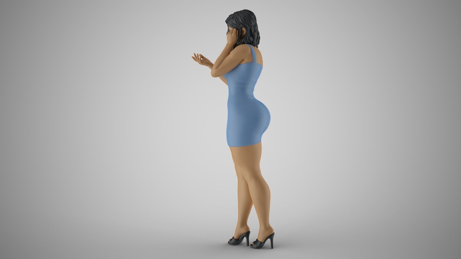 Woman Wants Peace 3D print model_5