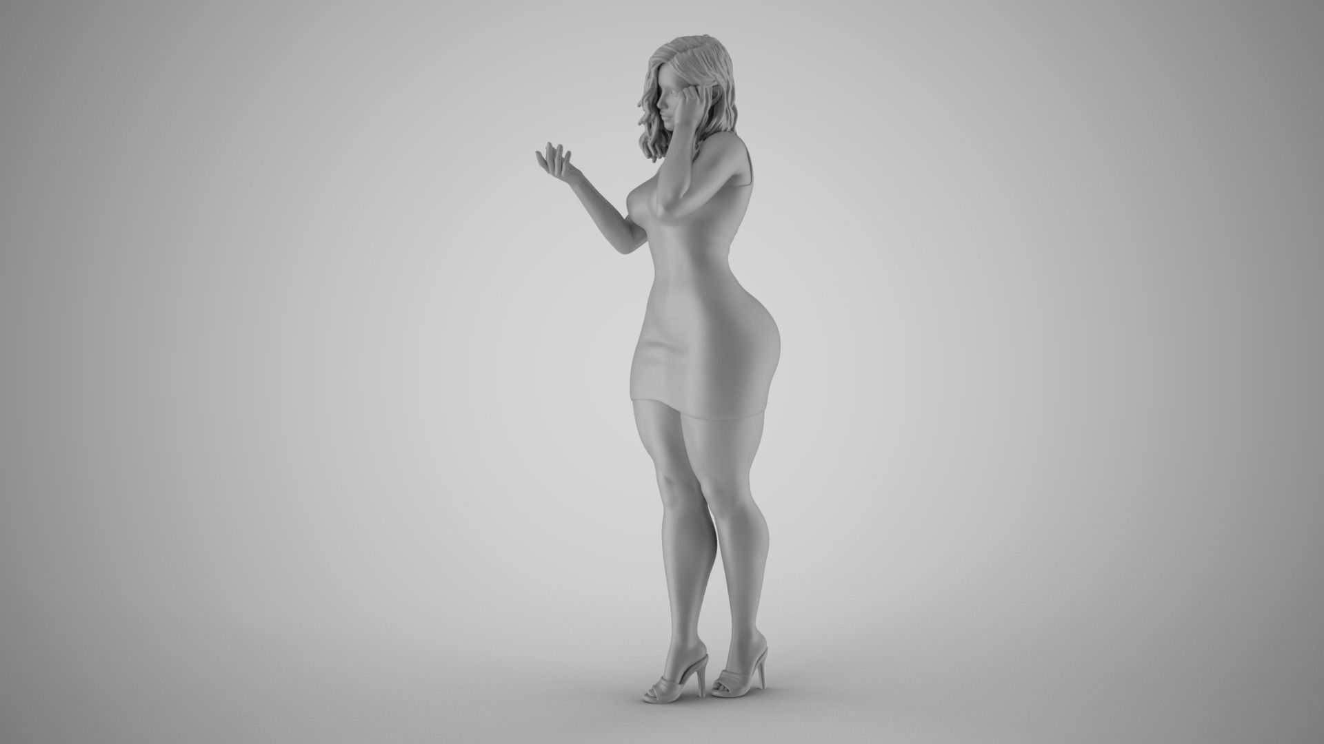 Woman Wants Peace 3D print model_3