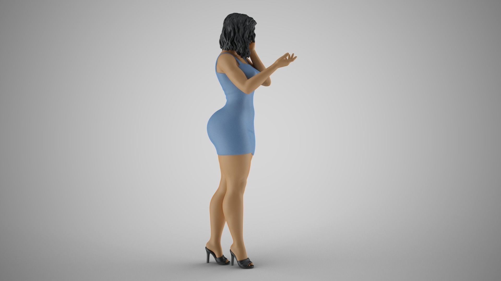 Woman Wants Peace 3D print model_9