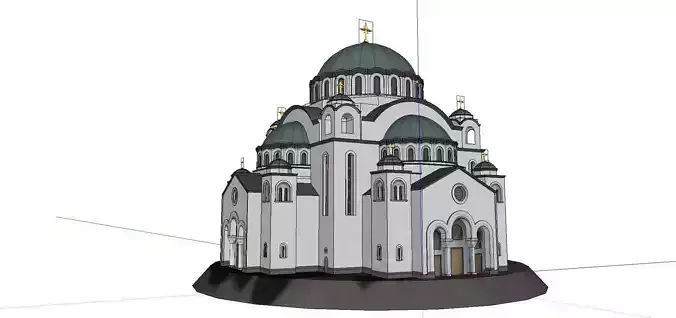 Architecture-Religion-God-Culture-Temple-06 orthodox church i... 3D model