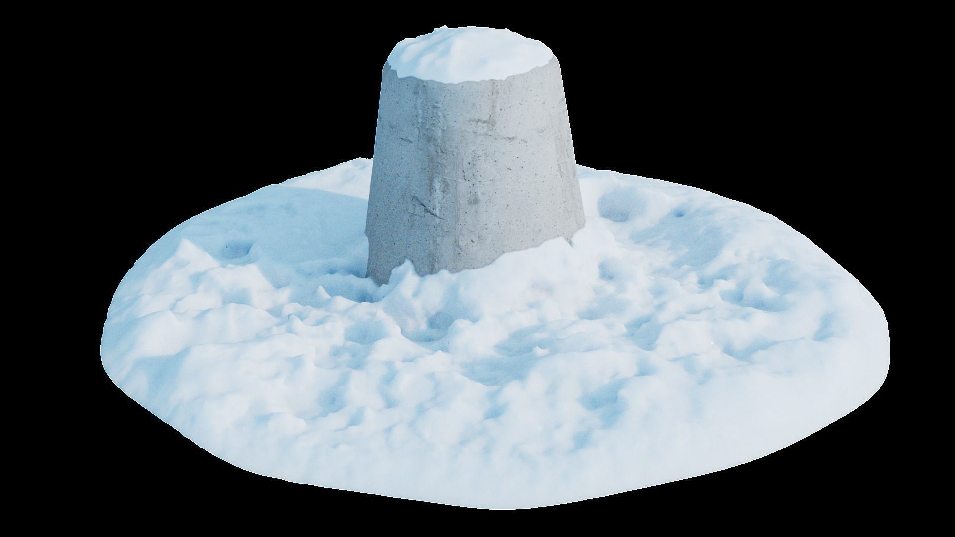 Easy Snow Environment Kitbash Pack 3D model_20