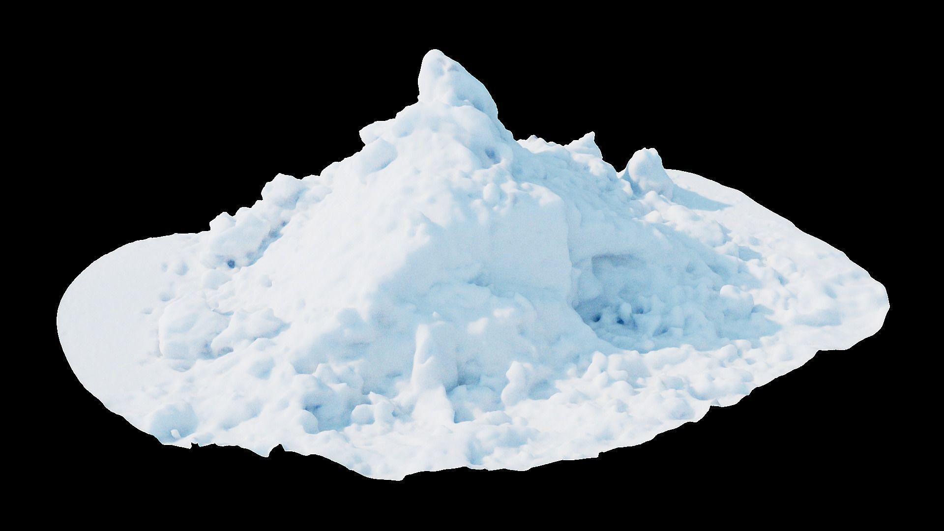 Easy Snow Environment Kitbash Pack 3D model_8