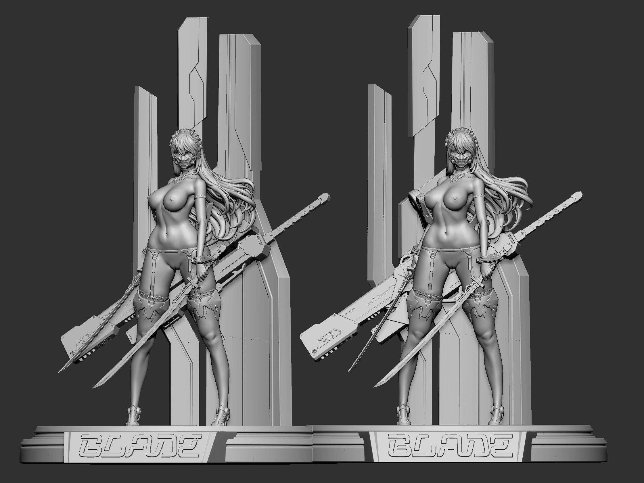 Blade figurine 3d print NFSW 3D print model_5