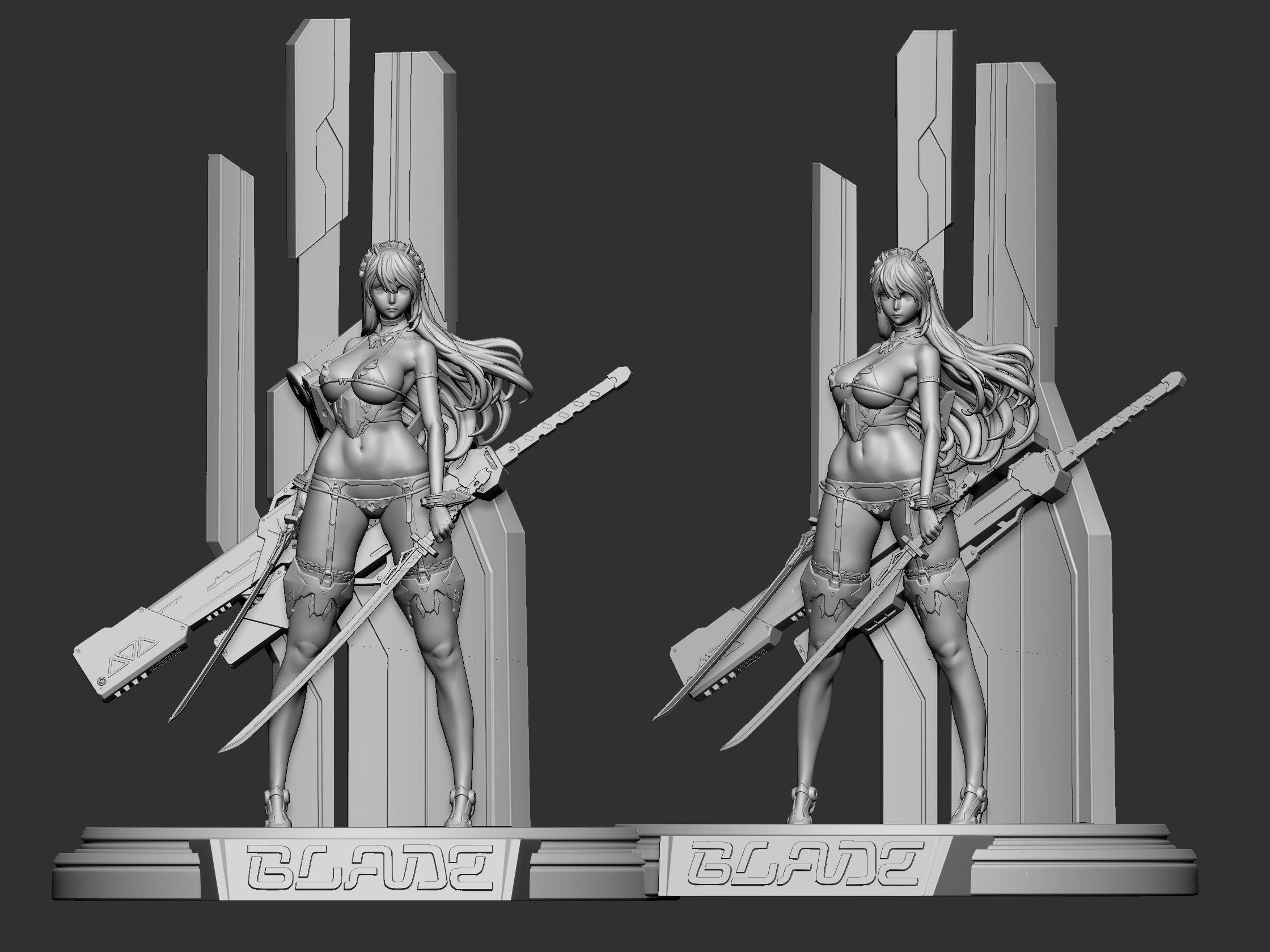 Blade figurine 3d print NFSW 3D print model_6