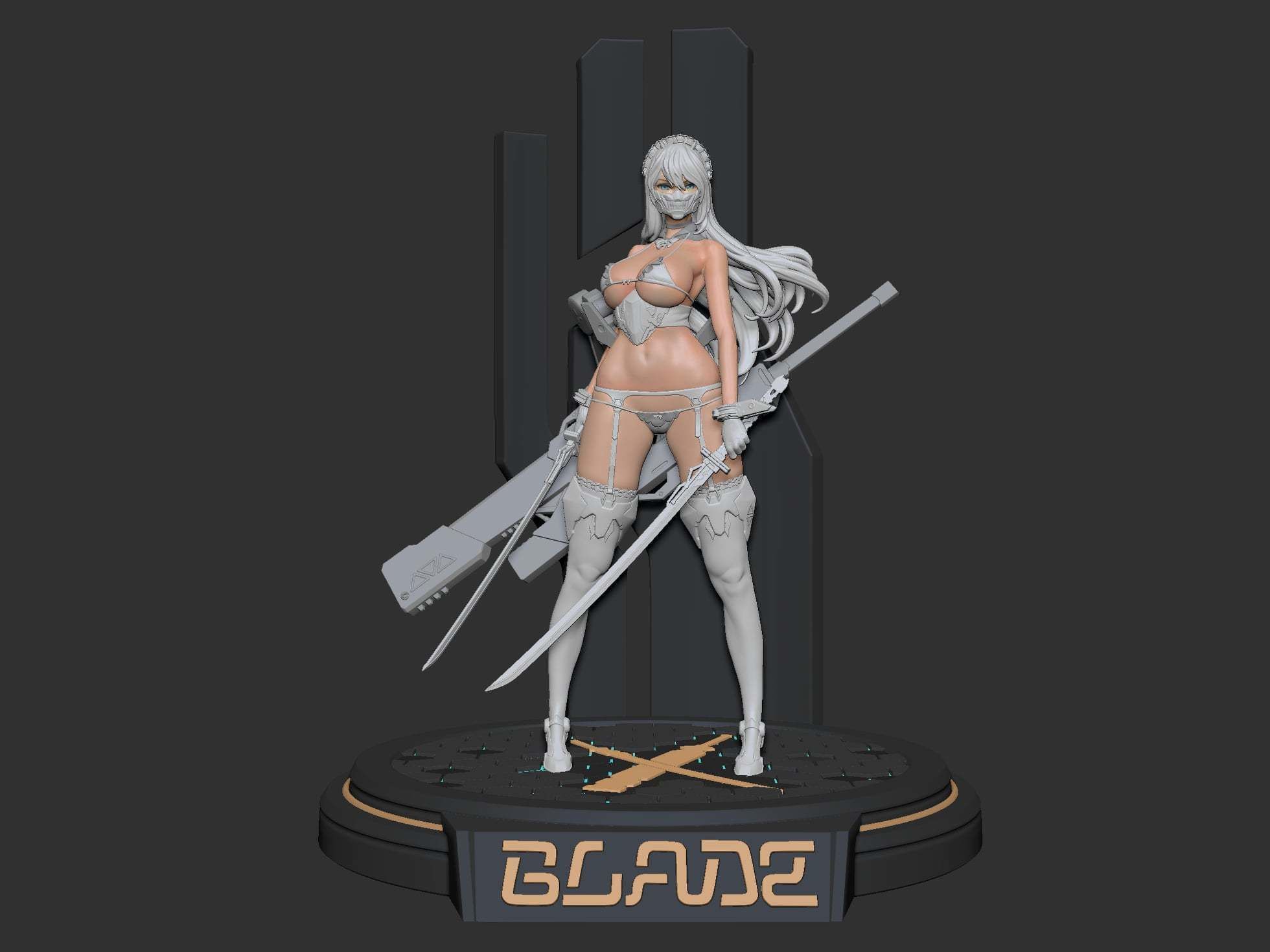 Blade figurine 3d print NFSW 3D print model_1