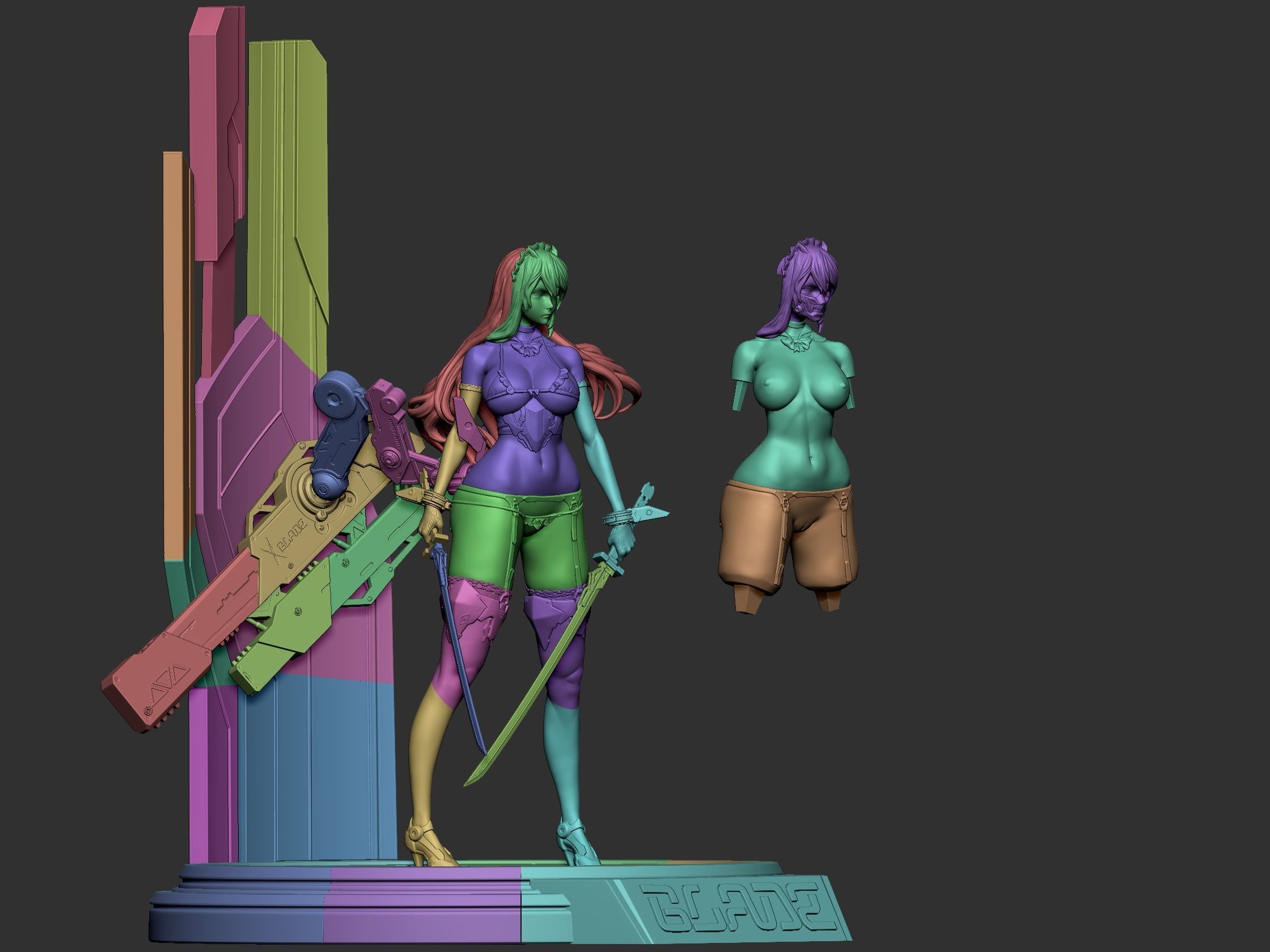 Blade figurine 3d print NFSW 3D print model_12