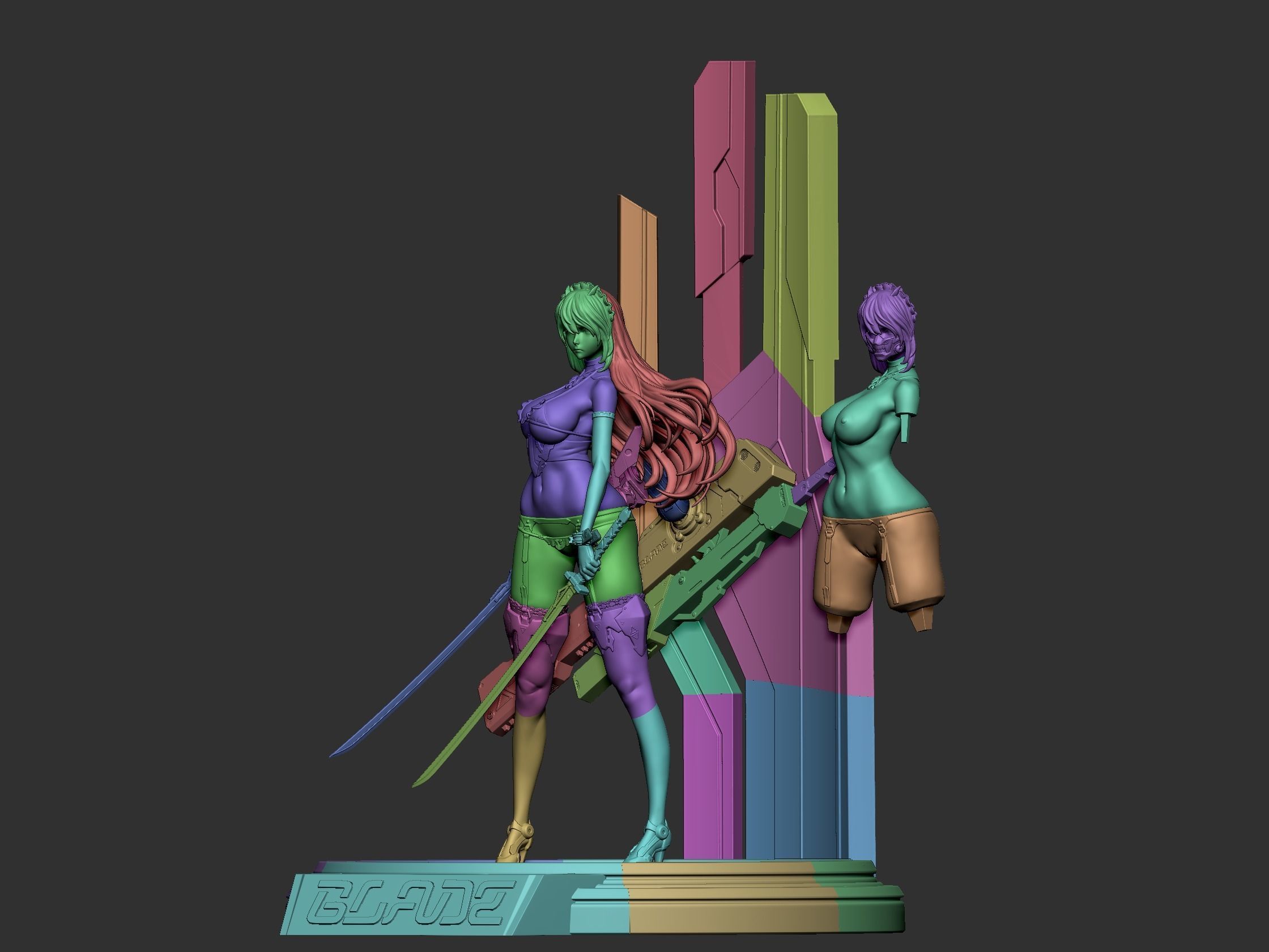 Blade figurine 3d print NFSW 3D print model_10