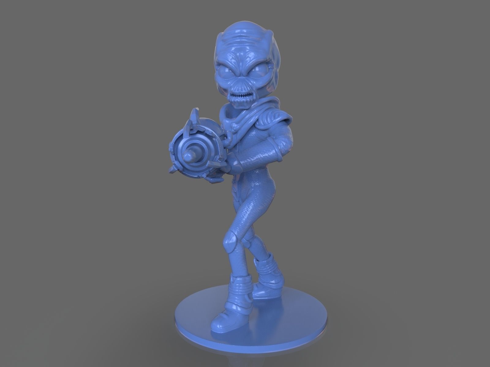 Alien Crypto 137 Sculpture 3D print model_2