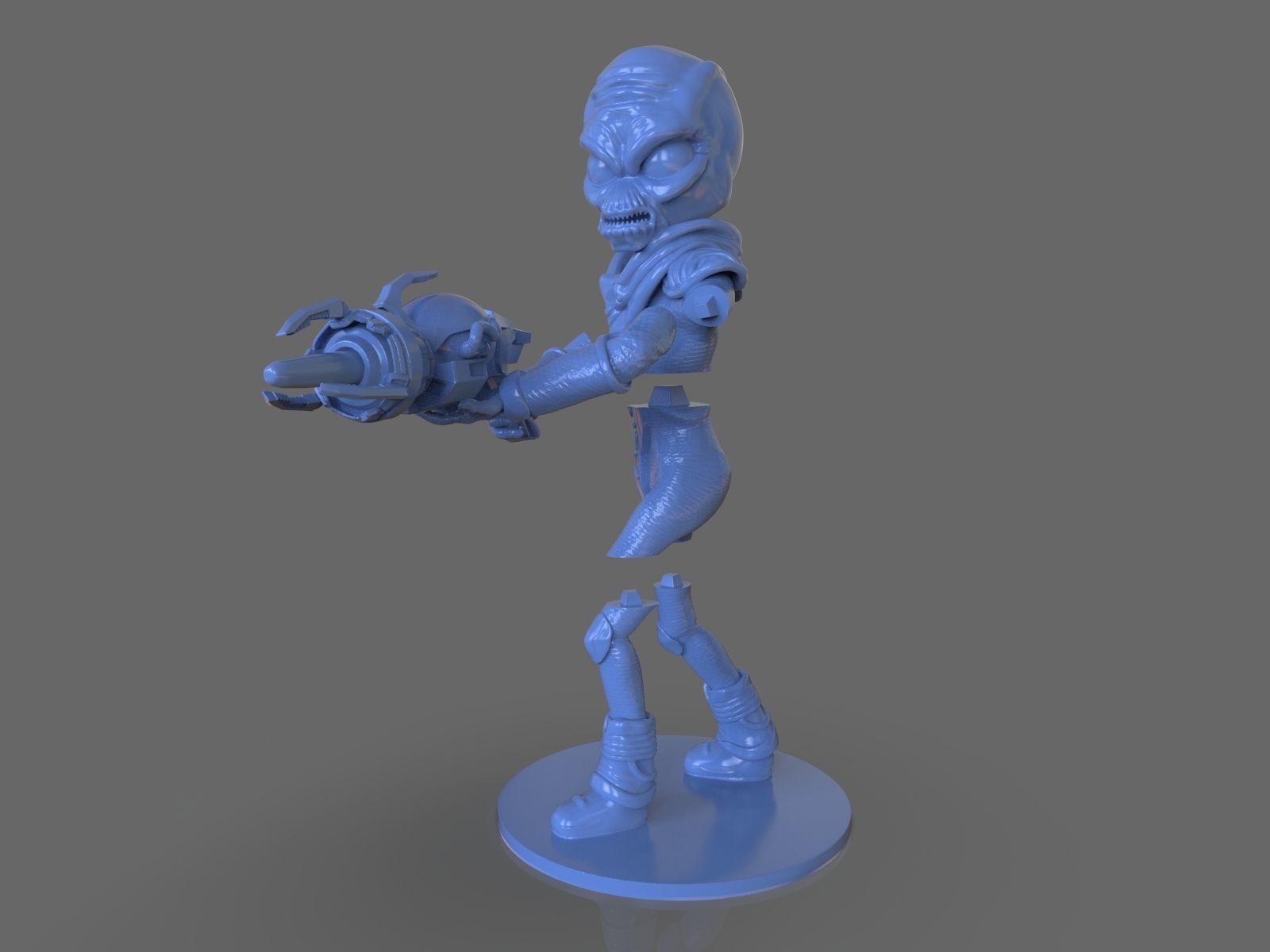 Alien Crypto 137 Sculpture 3D print model_7