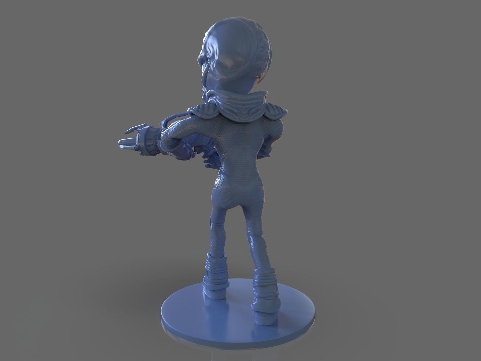 Alien Crypto 137 Sculpture 3D print model_25