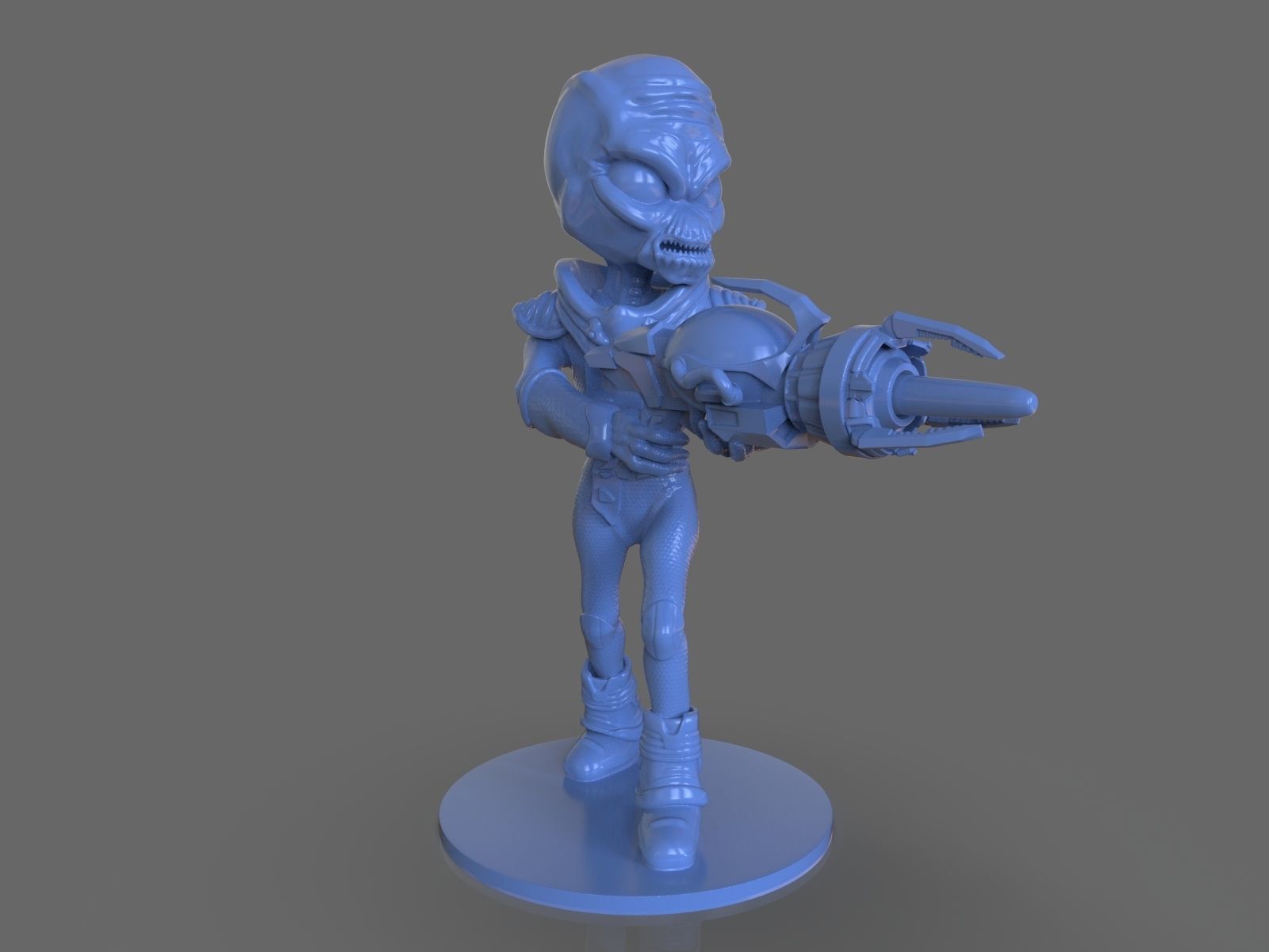 Alien Crypto 137 Sculpture 3D print model_4