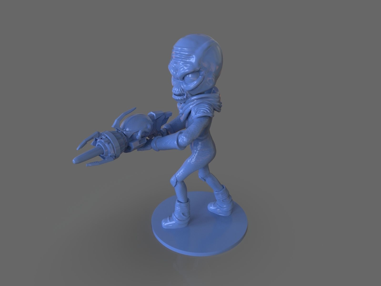 Alien Crypto 137 Sculpture 3D print model_6