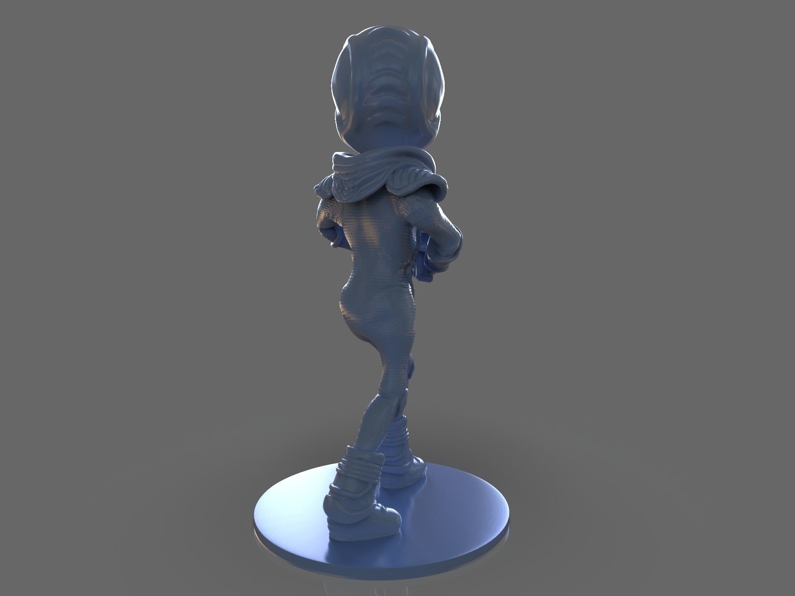 Alien Crypto 137 Sculpture 3D print model_5