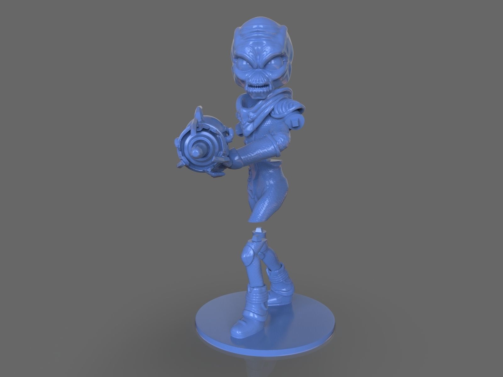Alien Crypto 137 Sculpture 3D print model_8