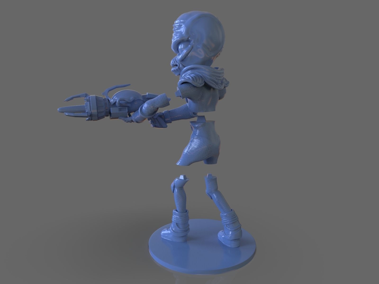 Alien Crypto 137 Sculpture 3D print model_14