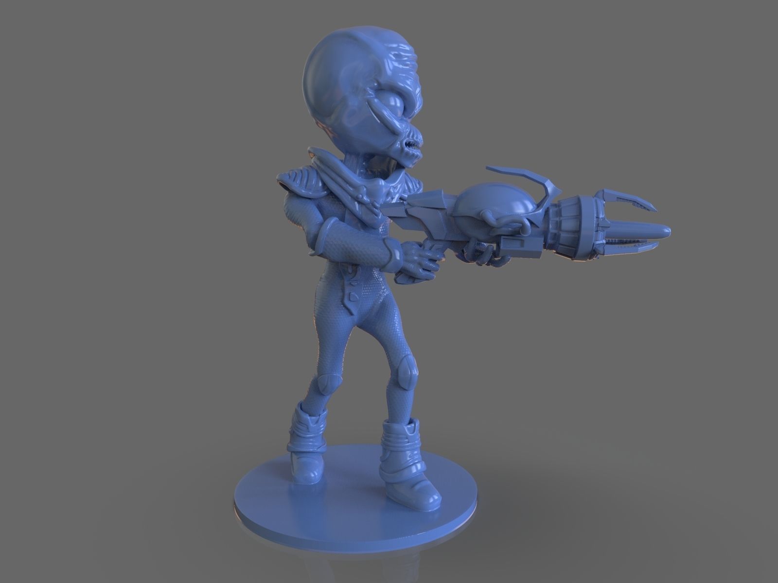 Alien Crypto 137 Sculpture 3D print model_21