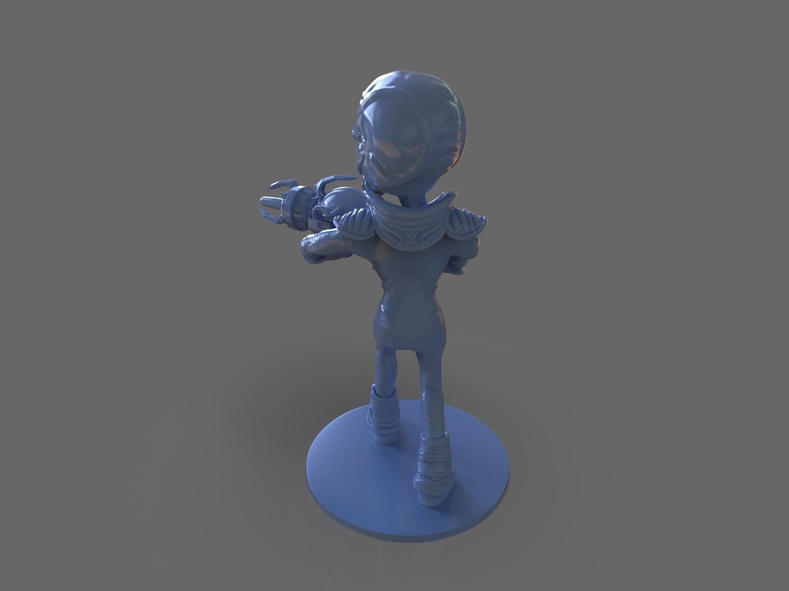 Alien Crypto 137 Sculpture 3D print model_18