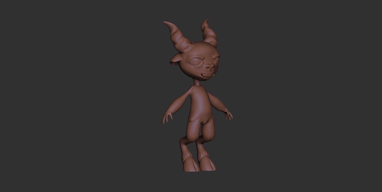 creature faun magic 3D model_1