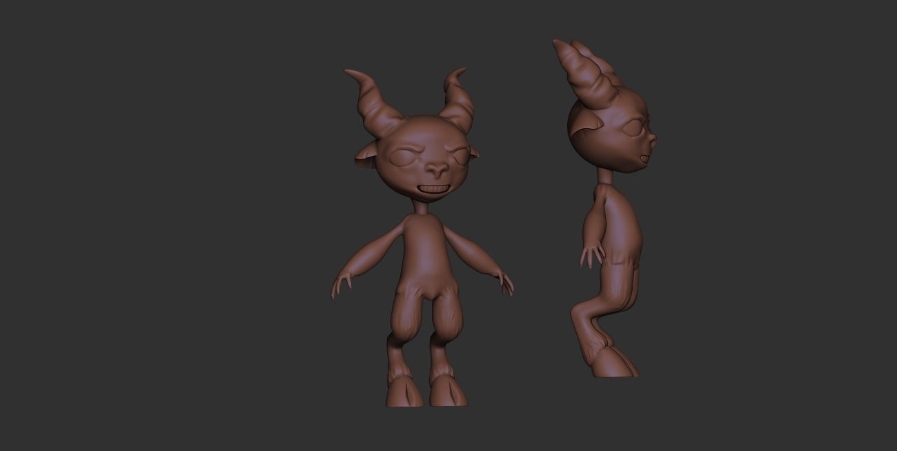 creature faun magic 3D model_6