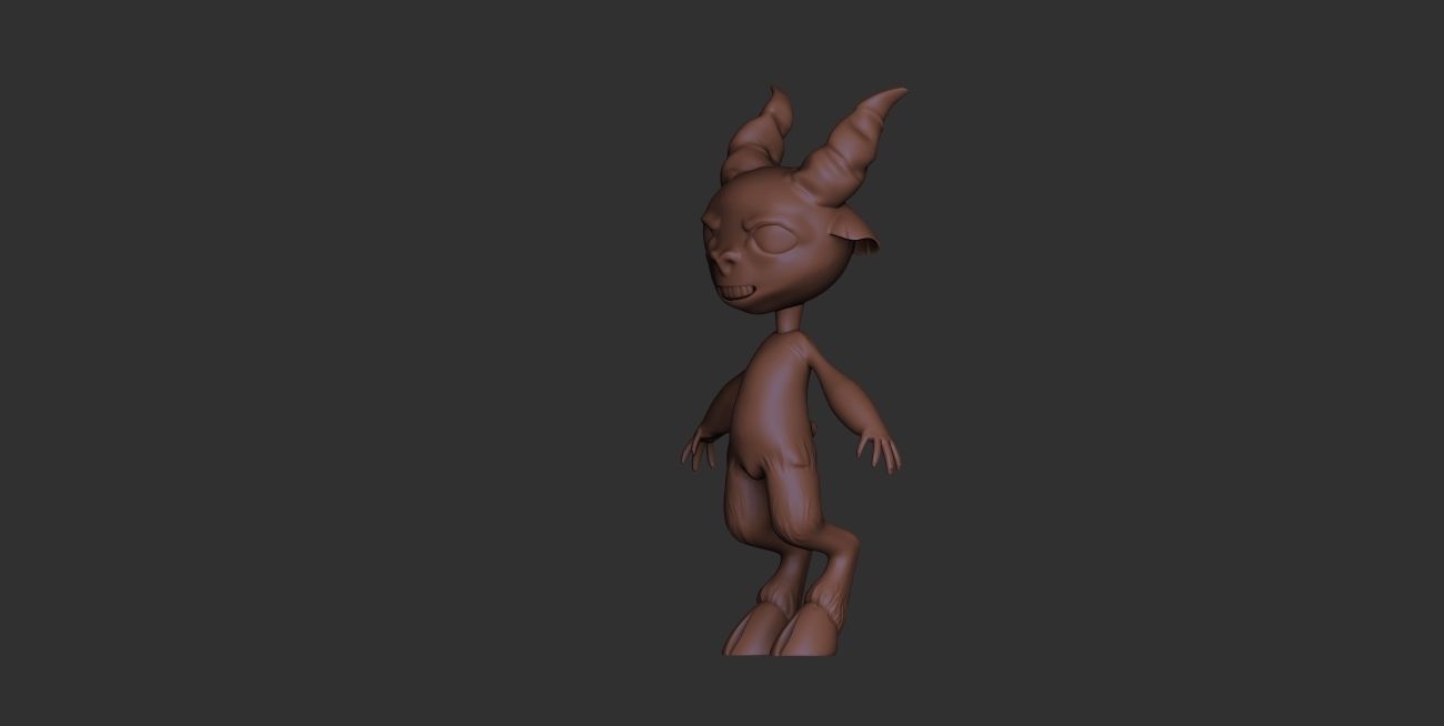 creature faun magic 3D model_2