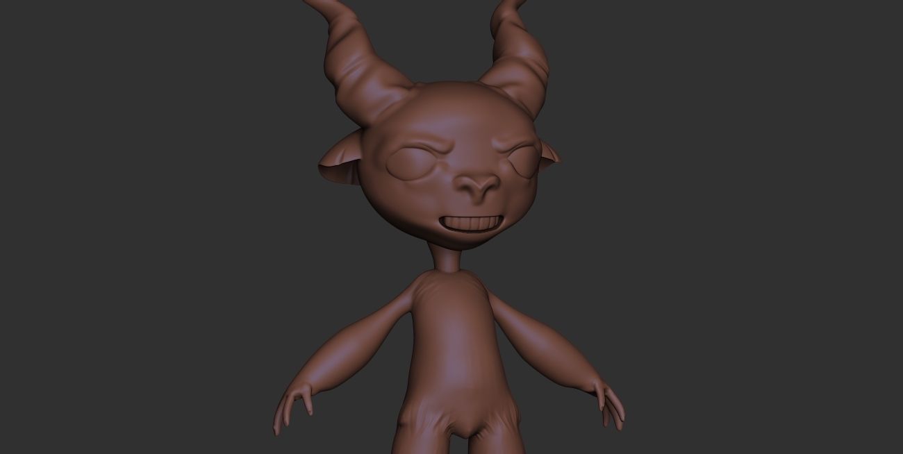 creature faun magic 3D model_7