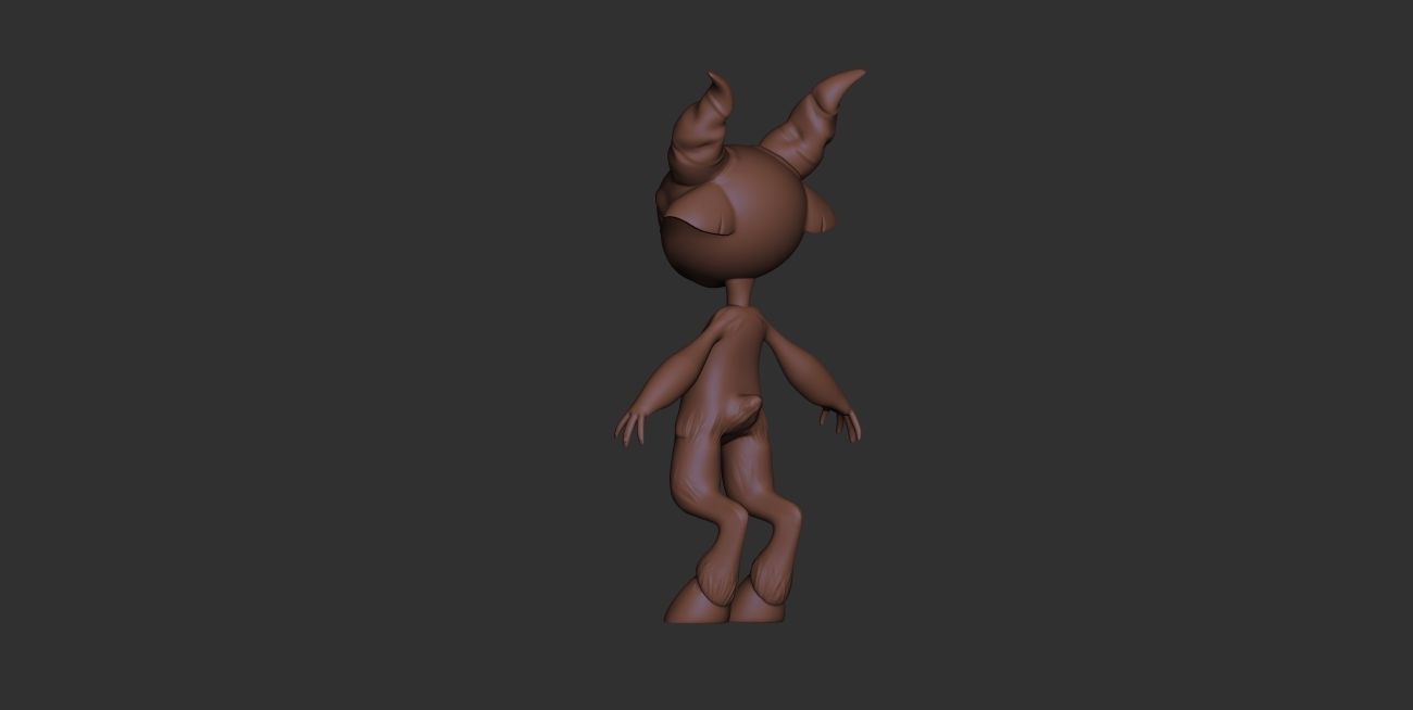creature faun magic 3D model_5