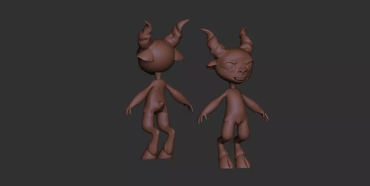 creature faun magic 3D model_0