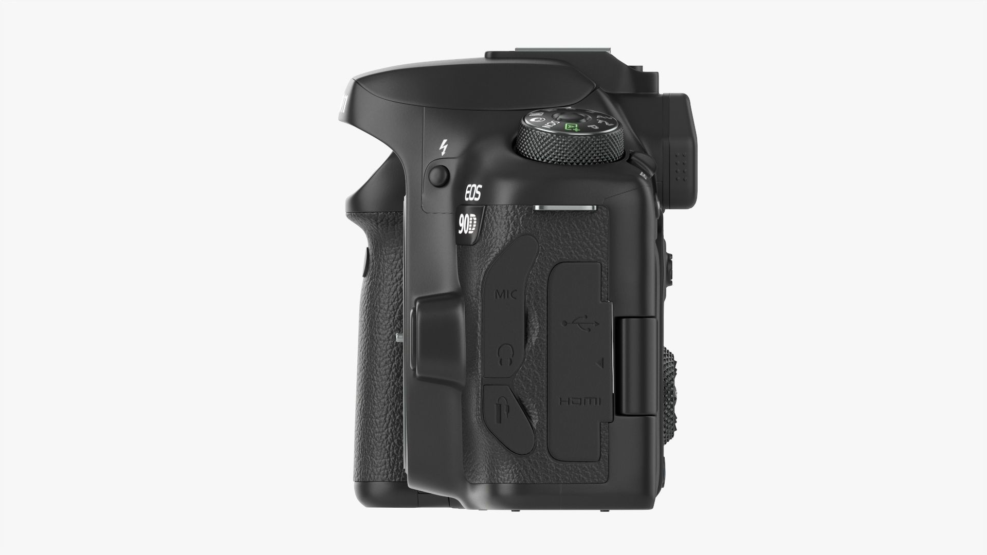 Canon DSLR EOS 90D camera body closed 3D model_18