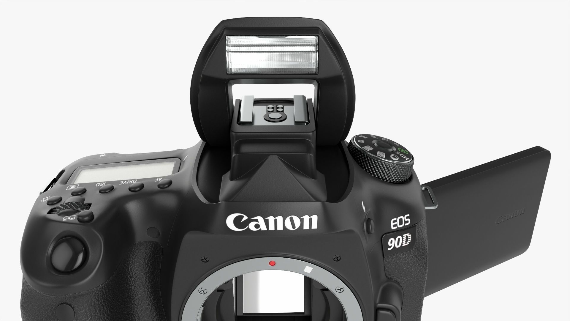 Canon DSLR EOS 90D camera body closed 3D model_10