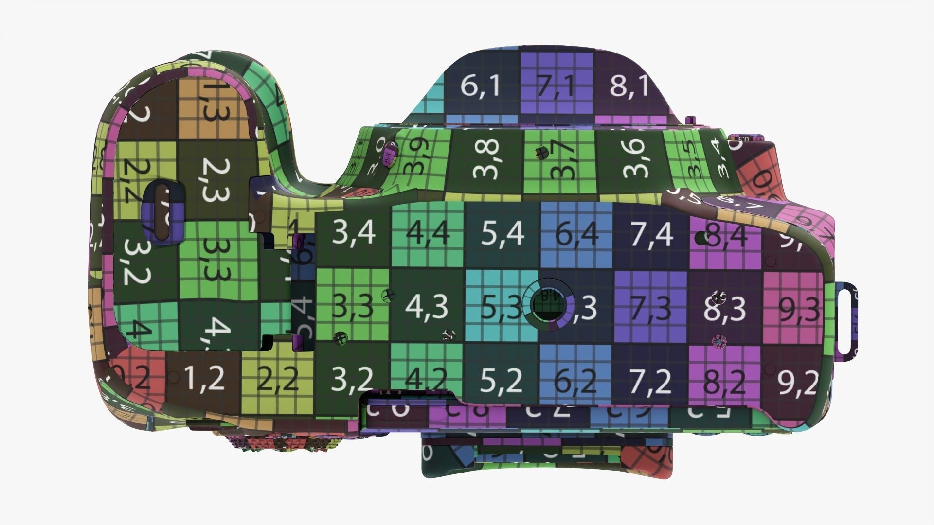 Canon DSLR EOS 90D camera body closed 3D model_35