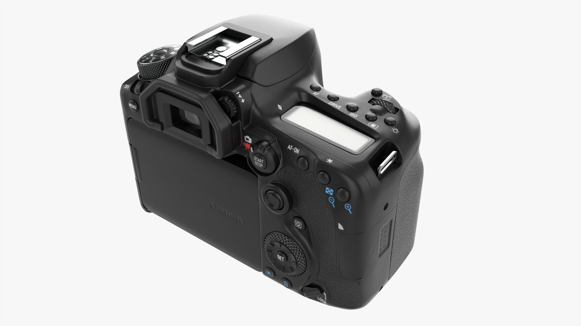 Canon DSLR EOS 90D camera body closed 3D model_4