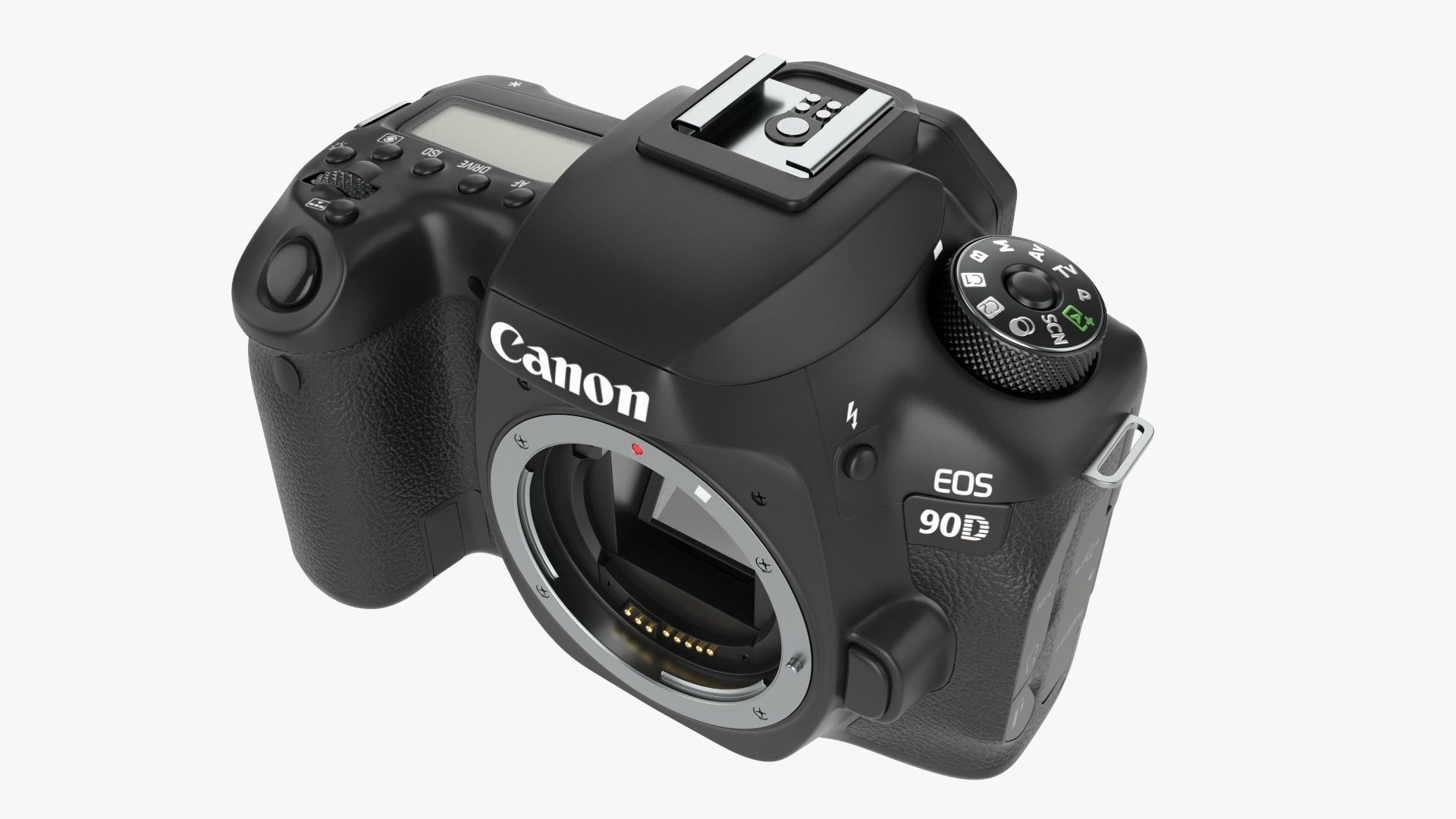 Canon DSLR EOS 90D camera body closed 3D model_2