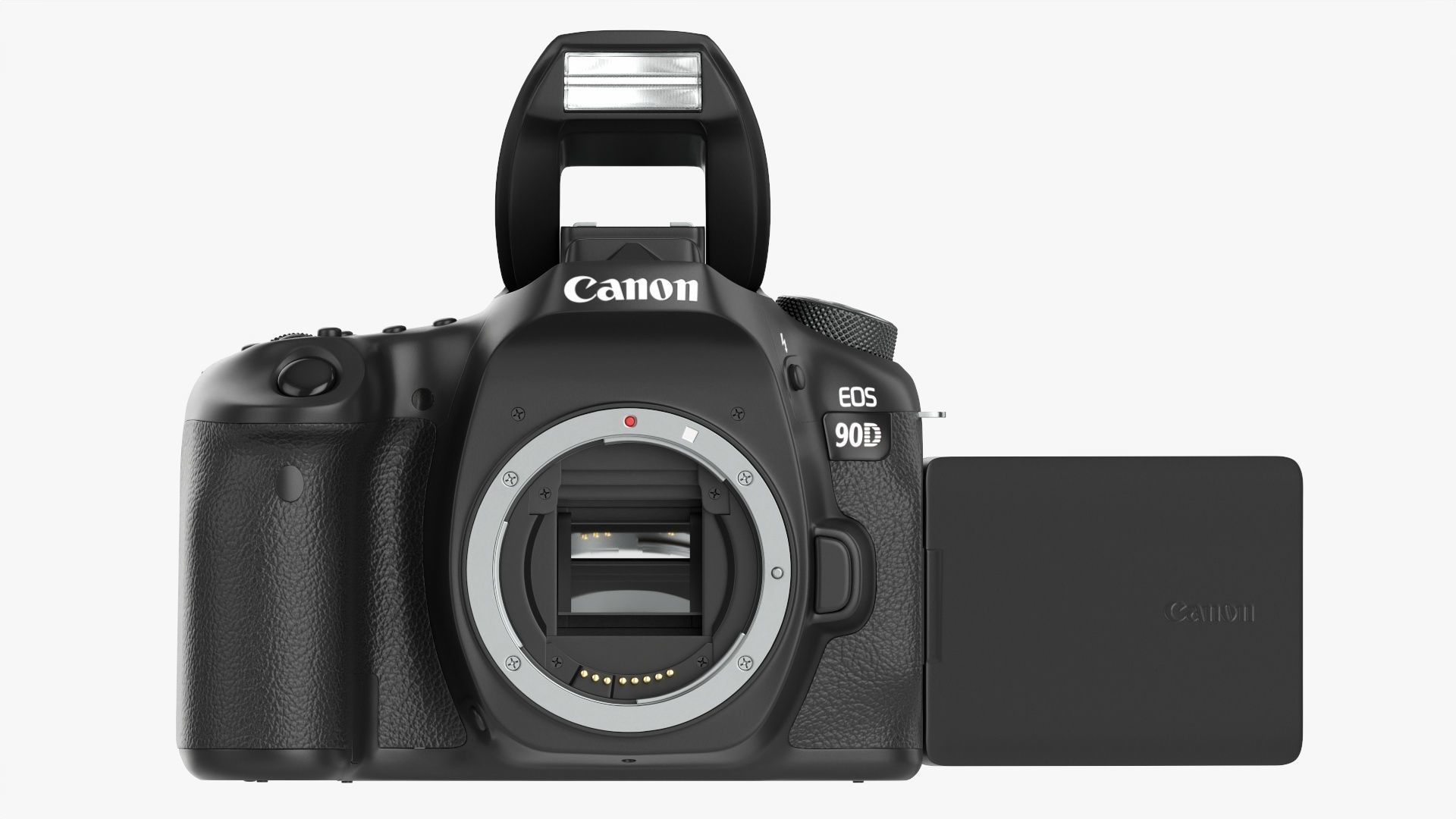 Canon DSLR EOS 90D camera body closed 3D model_14