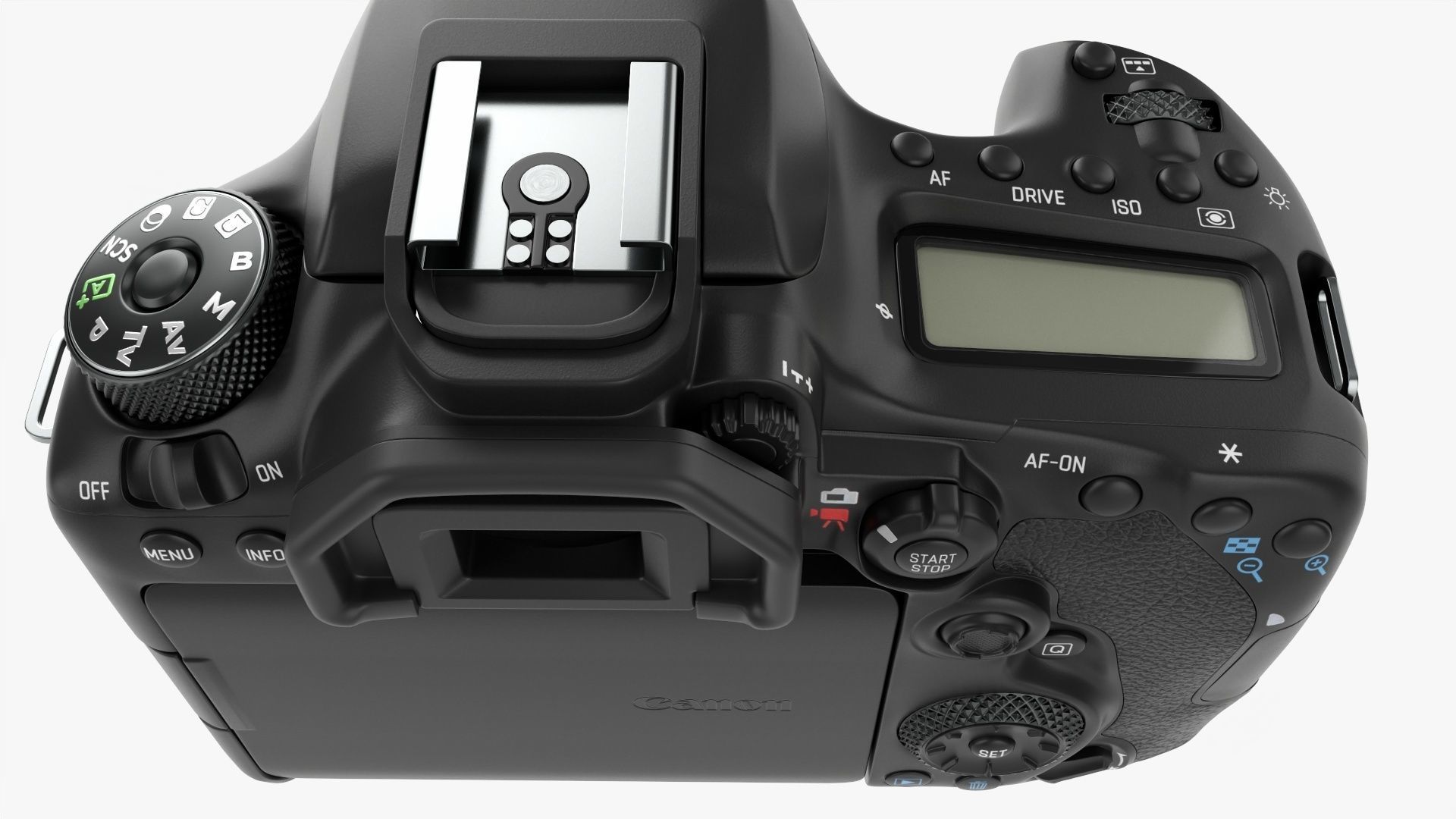 Canon DSLR EOS 90D camera body closed 3D model_6