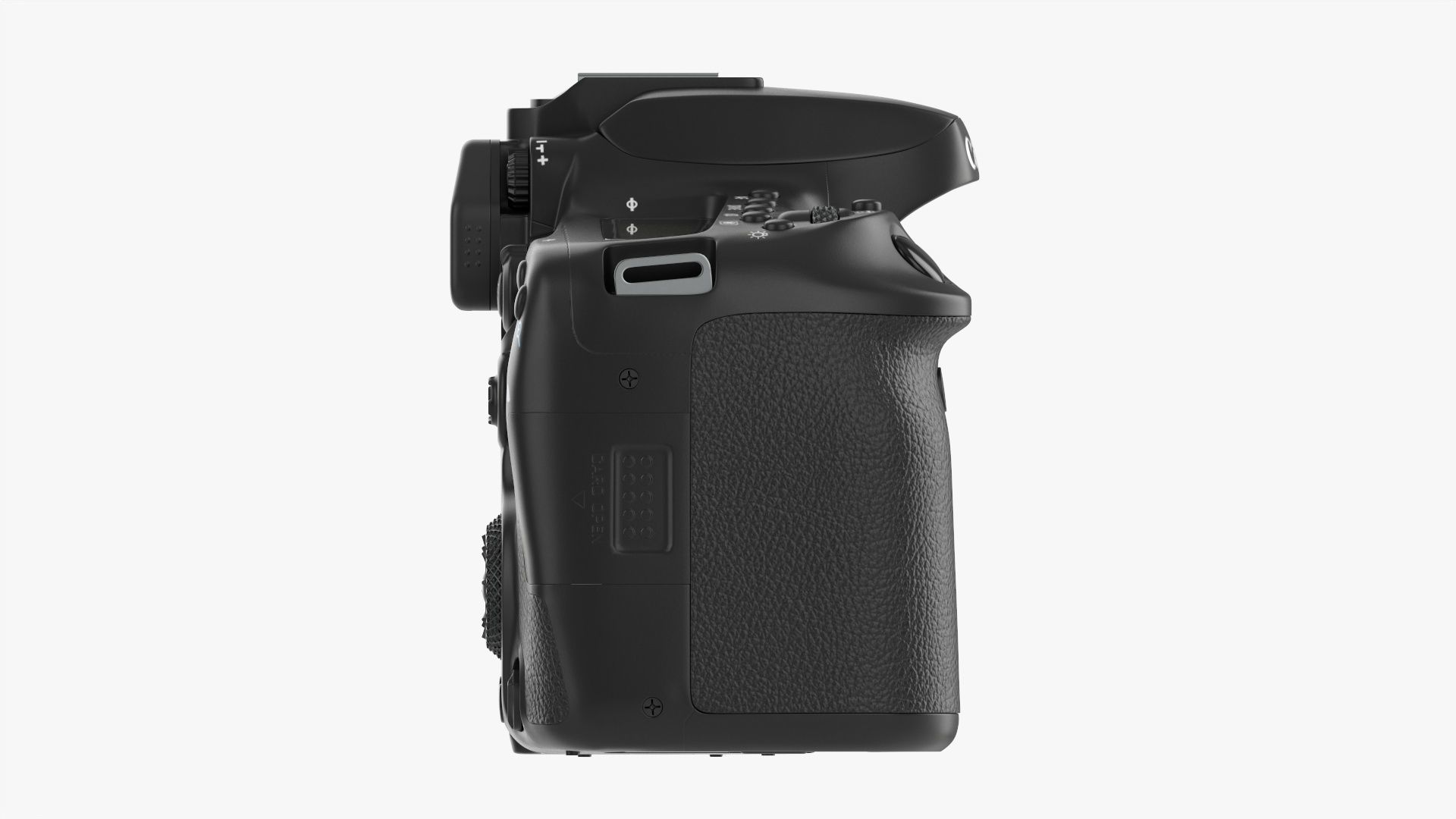 Canon DSLR EOS 90D camera body closed 3D model_17